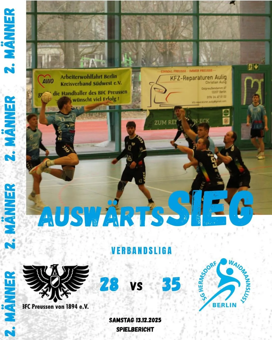 Foto vom Instapost zu Die 2. Männer sind Weihnachtsmeister der Verbandsliga!